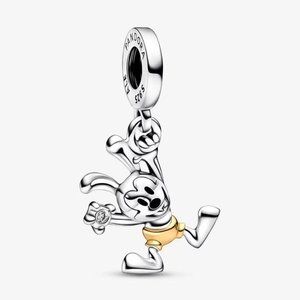 Disney 100th Anniversary Oswald 0.009 ct tw Lab-created Diamond Dangle Charm